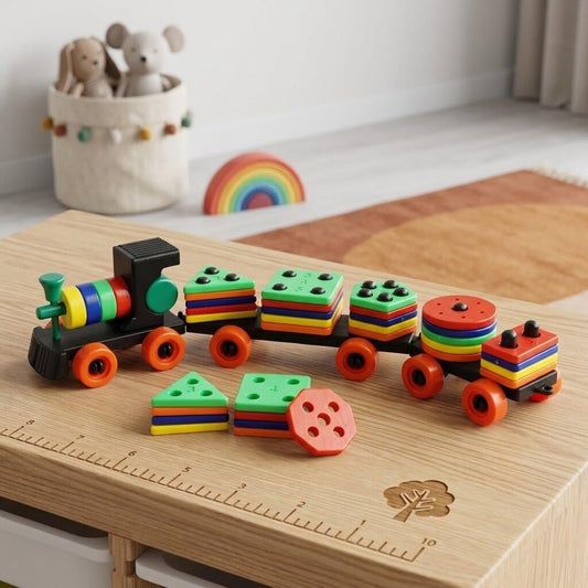 montessori toy for toddlers 
shape sorter toy for 3 year old 
pull along toy train for kids 
educational toys for 3 year old boys and girls learning toys for toddlers 3+ years