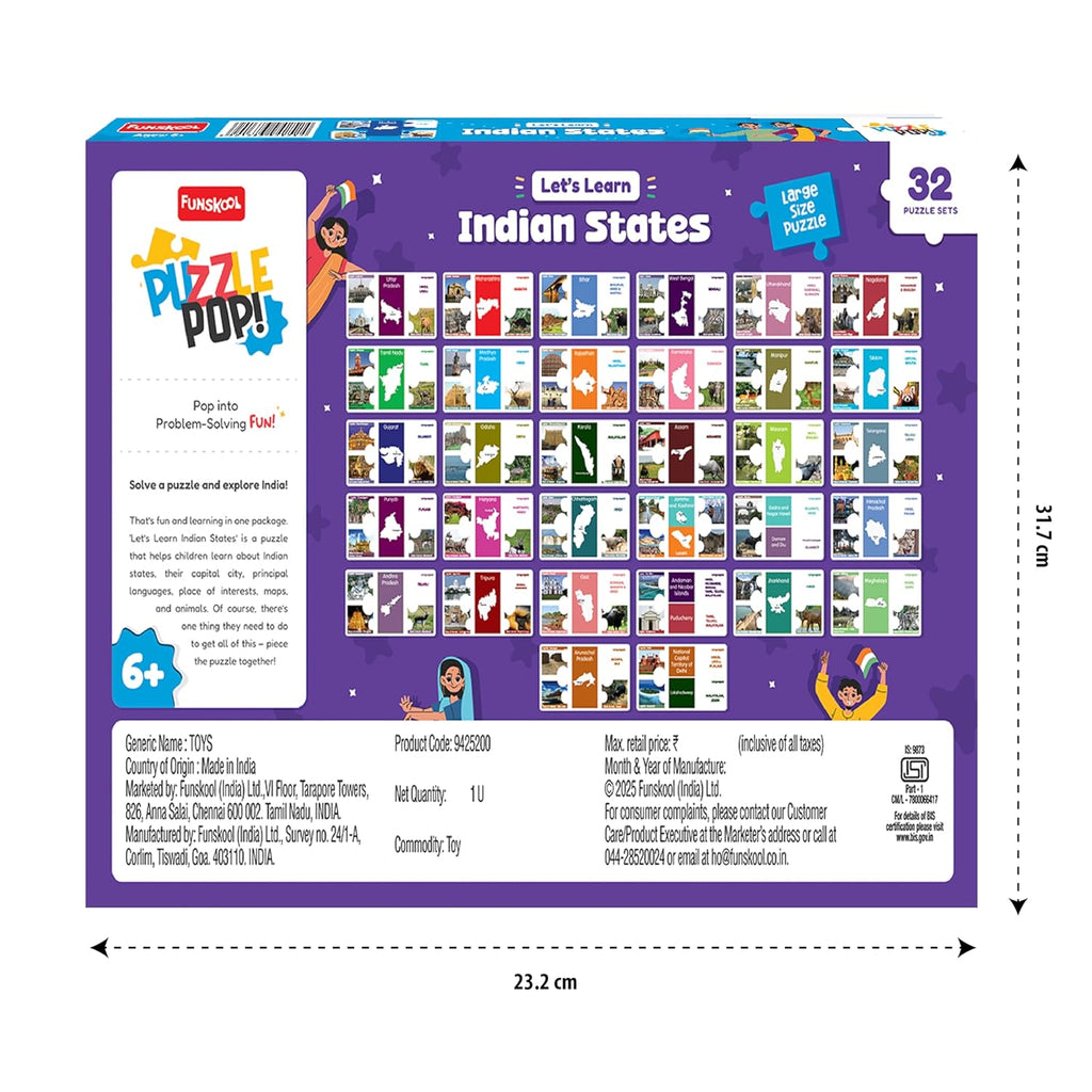 india states puzzle 
educational board game 
puzzle game for children 
brain development toy
geography learning toy 