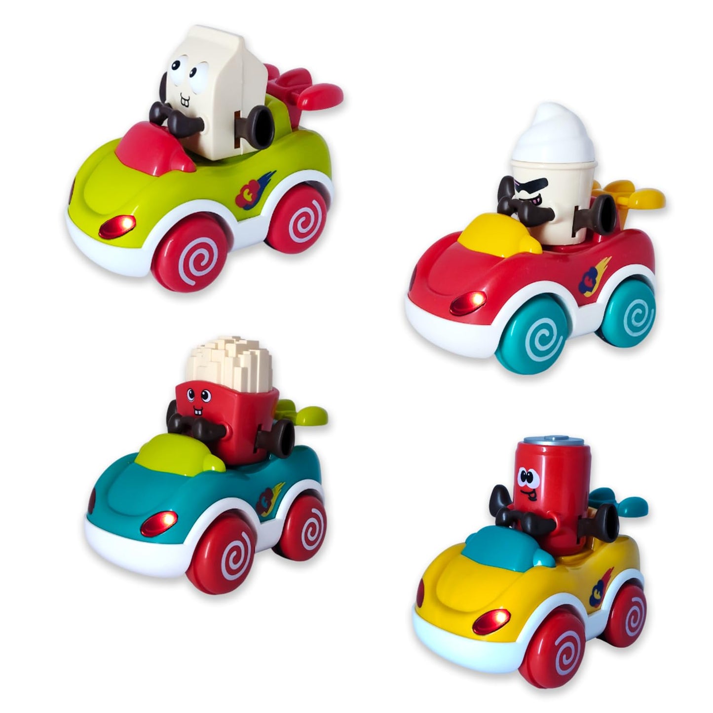 friction powered cars food truck toy set baby car toys toddler car toys