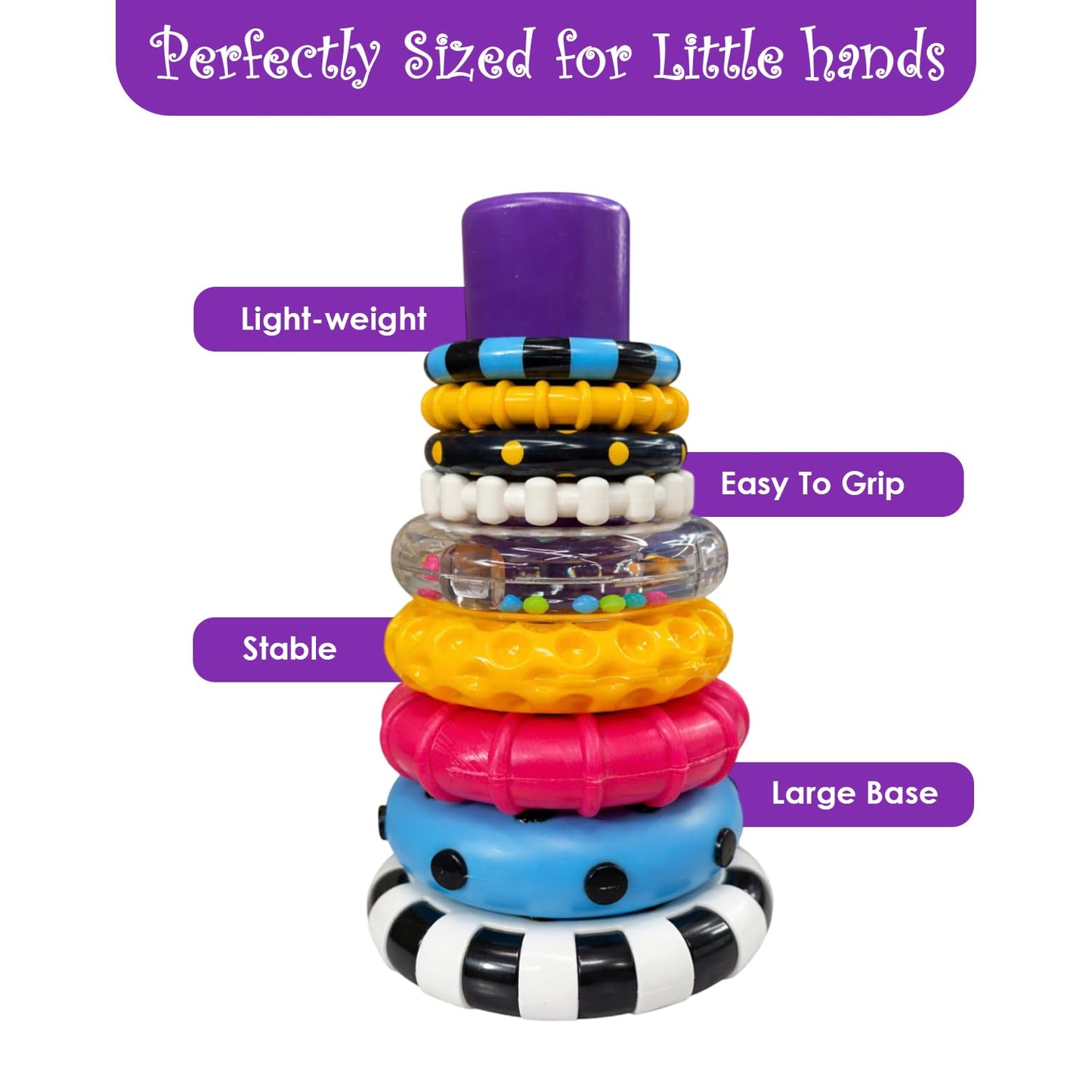 colorful stacking toy baby size sorting toy for babies hand eye coordination toy baby fine motor skills toy infant