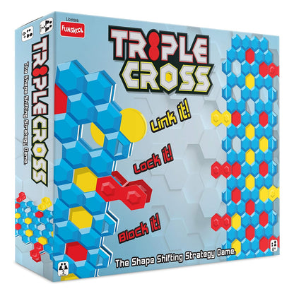 Funskool Triple Cross Strategy Game – Fun Family Board Game for Kids & Adults (6+)