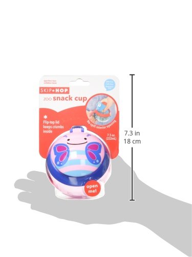 Skip Hop Zoo Snack Cup, BPA-Free, No-Spill Snack Container