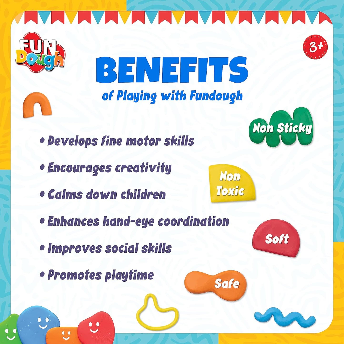 play dough for kids dough set for kids fundough clay toys for kids molding clay for kids kids activity toys