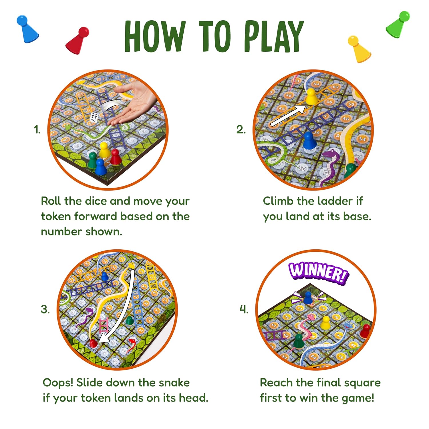 indoor family games for kids 
classic board game for children 
screen free toys for kids 
learning activity toy for kids