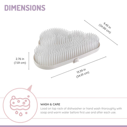 melii Countertop Cloud Drying Rack and Drainboard - BPA Free, White
