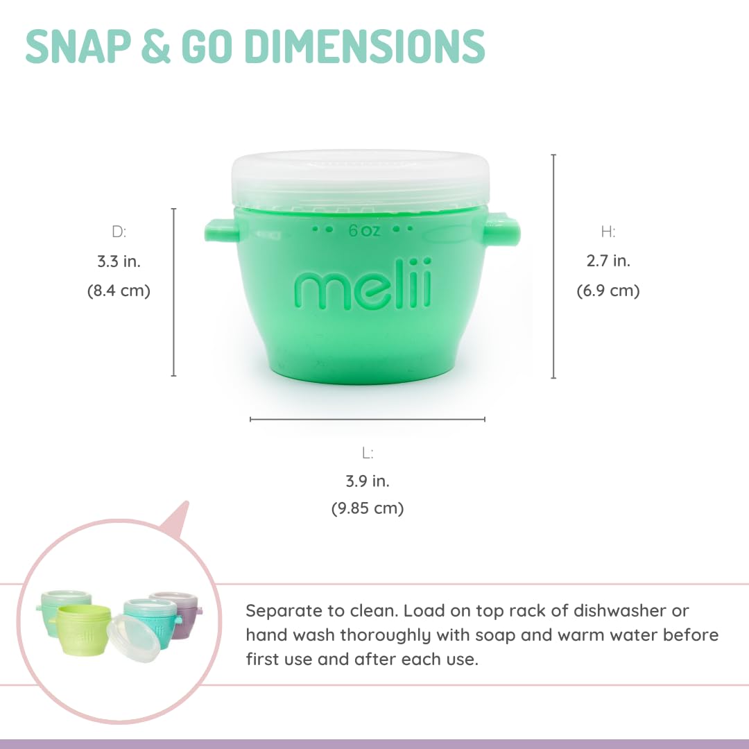 melii Puzzle Bento Box – 3-Compartment, Airtight, Leakproof, BPA Free, 850ml