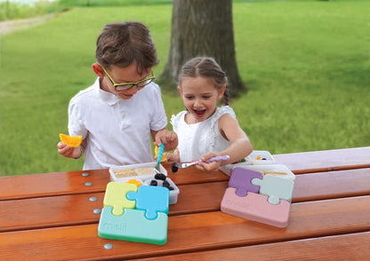 melii Puzzle Bento Box Food Storage Container – 3 Compartments