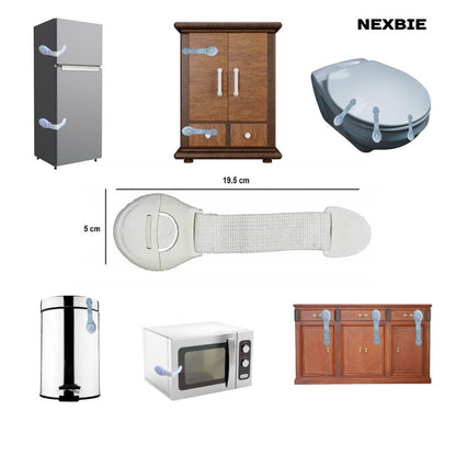 NEXBIE Baby Safety Kit with 2m Edge Guard, Corner Guards, Socket Guards & Child Safety Locks