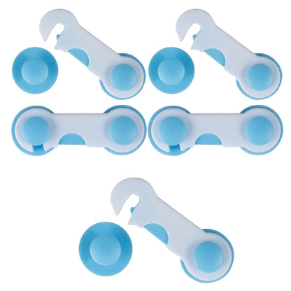 Nexbie Baby Safety Locks with Dual Adhesive Tape, Child Proof, Pack of 5