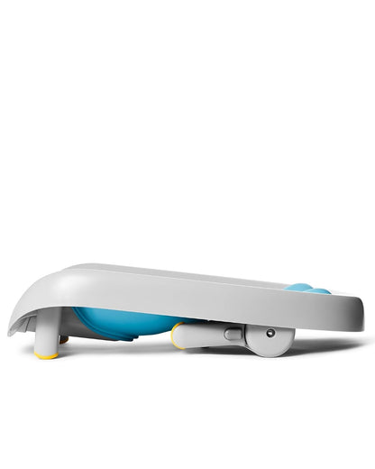 Skip Hop Moby Recline & Rinse Baby Bather, 2-Position Recline, Foldable Bath Support, Blue