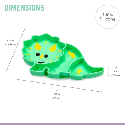 melii Divided Silicone Suction Plate for Baby & Toddlers