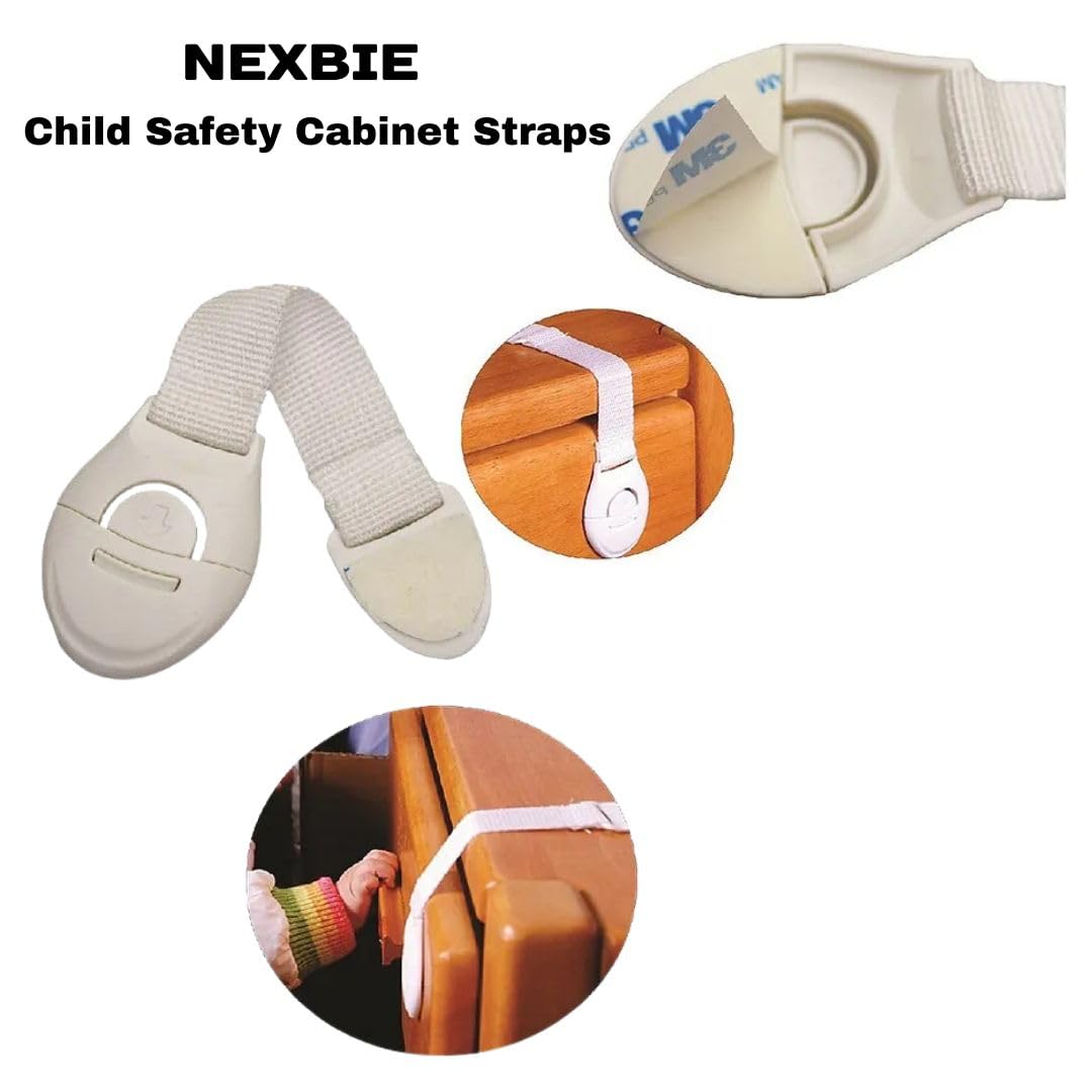 NEXBIE Baby Safety Kit with 2m Edge Guard, Corner Guards, Socket Guards & Child Safety Locks