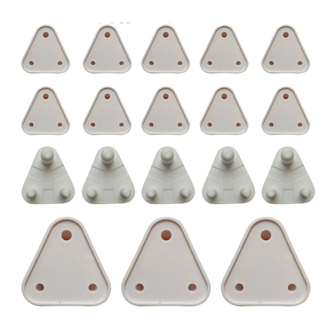 Baby Proofing Electrical Protector Socket Plug Cover Guards, White, Pack of 18