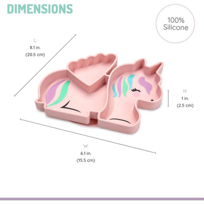 melii Divided Silicone Suction Plate for Baby & Toddlers