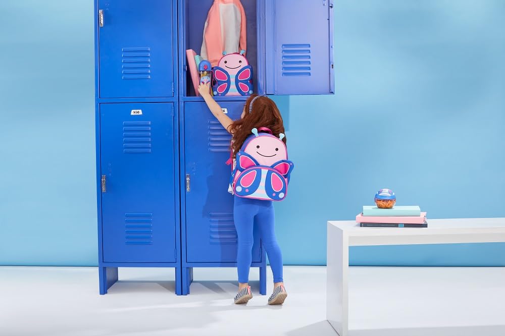 Skip Hop Little Kid Backpack, Preschool Backpack with Insulated Snack Pocket and Bottle Holder