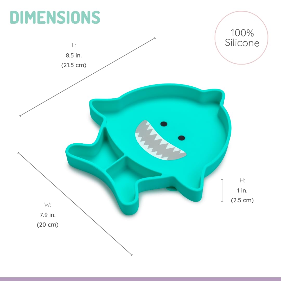 melii Divided Silicone Suction Plate for Baby & Toddlers