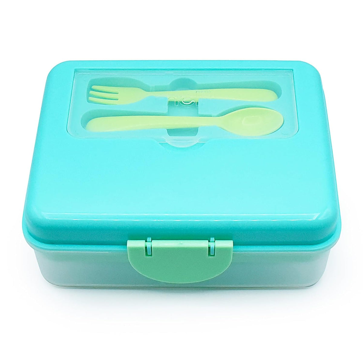 melii 2 Tier Bento 6 Compartment Lunch Box with Spoon & Fork