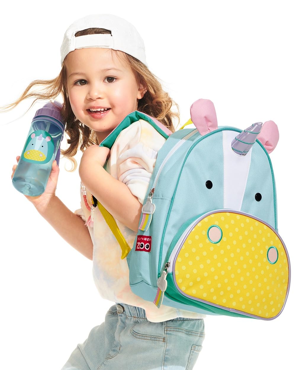 Skip Hop Little Kid Backpack, Preschool Backpack with Insulated Snack Pocket and Bottle Holder