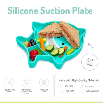 melii Divided Silicone Suction Plate for Baby & Toddlers