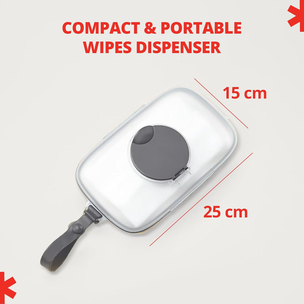 Skip Hop Baby Snug Seal Wipes Case - Grey