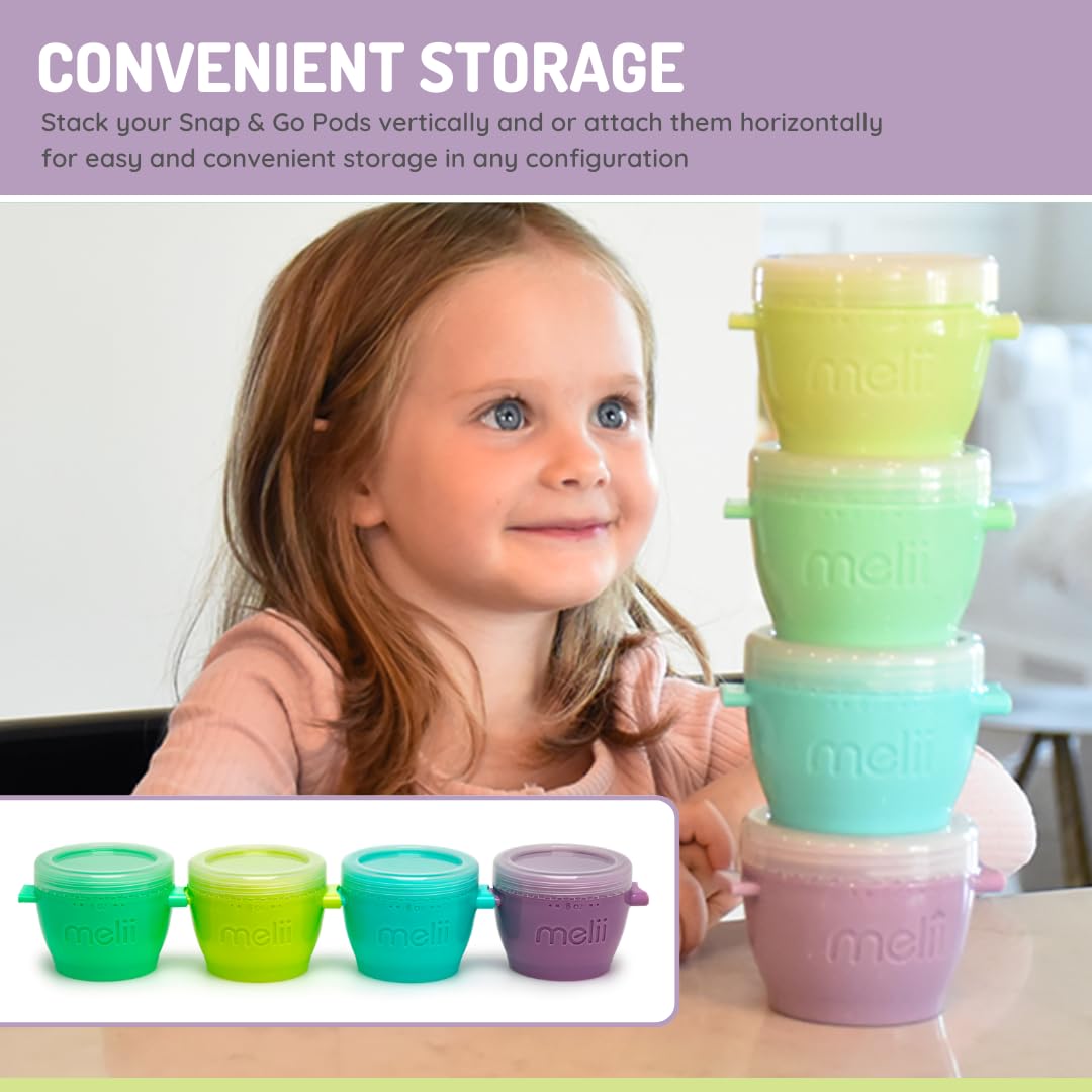 melii Puzzle Bento Box – 3-Compartment, Airtight, Leakproof, BPA Free, 850ml