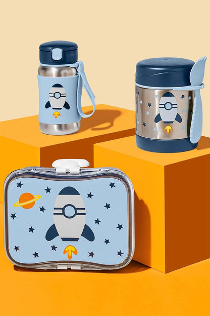 Skip Hop Spark Style Lunch Kit, 4-Piece Lunch Container Set, 700ml, BPA-Free