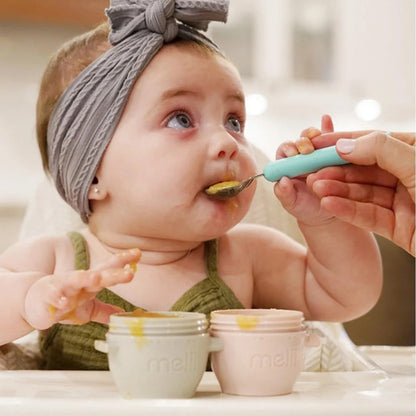 melii Spork On The Go Travel Utensils for Babies & Toddlers, Detachable Fork and Spoon with Carrying Case