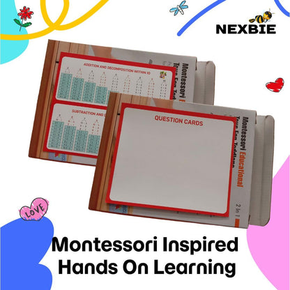 NEXBIE Montessori Alphabet Number Puzzle Toy for Kids 4-8 Years - Educational Travel-Friendly Learning Puzzle