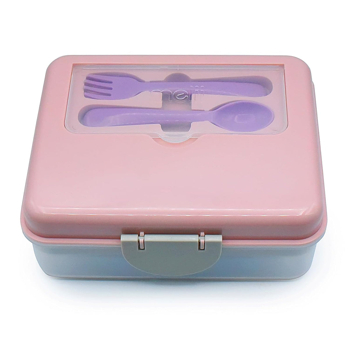 melii 2 Tier Bento 6 Compartment Lunch Box with Spoon & Fork