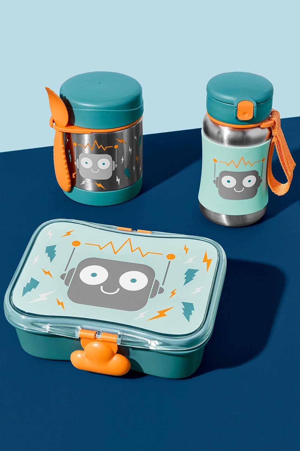 Skip Hop Spark Style Lunch Kit, 4-Piece Lunch Container Set, 700ml, BPA-Free