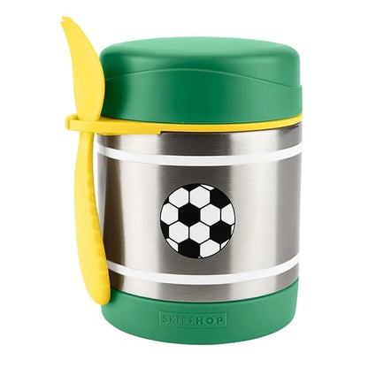 Skip Hop Spark Style Food Jar, Stainless Steel Insulated Food Container, 325ml, Soccer