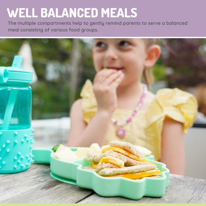 melii Divided Silicone Suction Plate for Baby & Toddlers