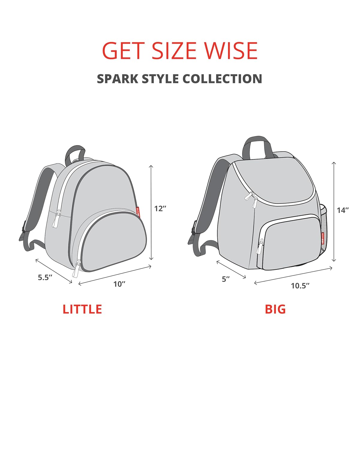 Skip Hop Spark Style Big Kid Backpack, 30L School Backpack with Bottle Pocket