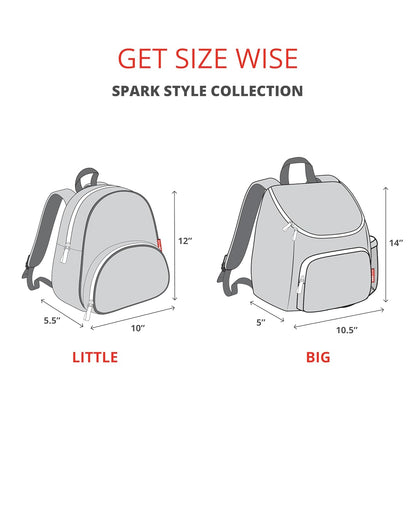 Skip Hop Spark Style Big Kid Backpack, 30L School Backpack with Bottle Pocket