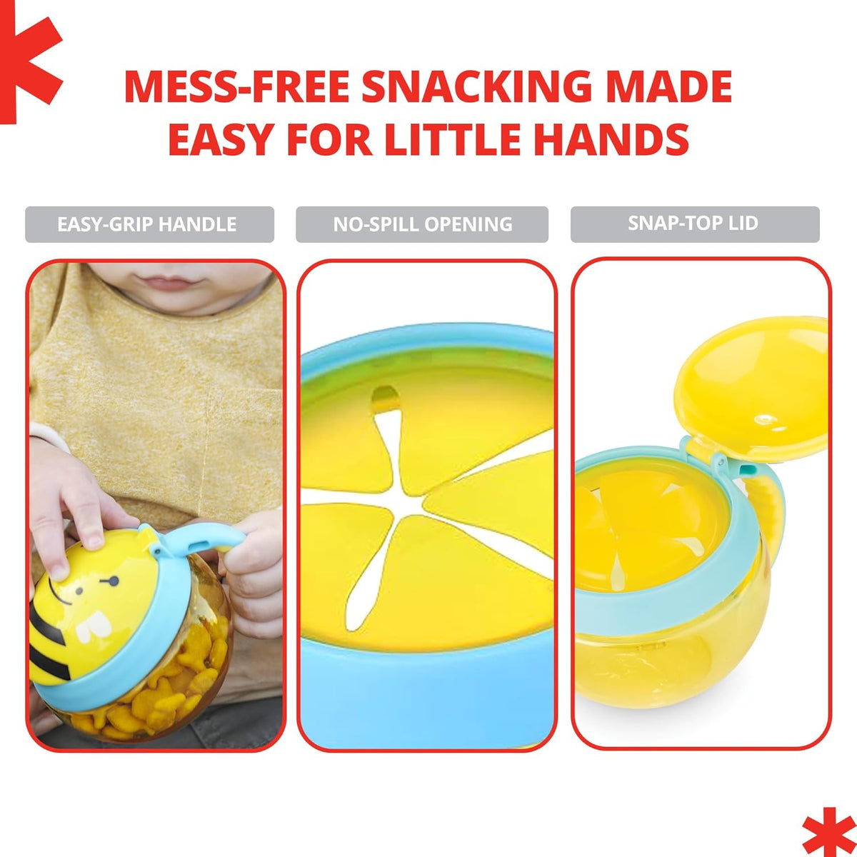 Skip Hop Zoo Snack Cup, BPA-Free, No-Spill Snack Container