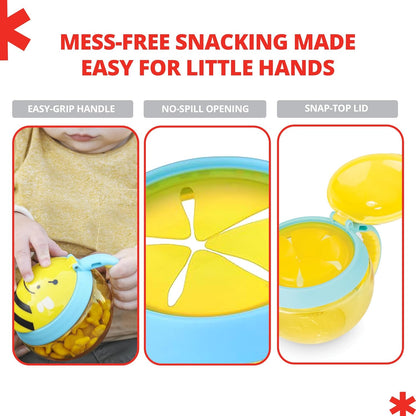 Skip Hop Zoo Snack Cup, BPA-Free, No-Spill Snack Container