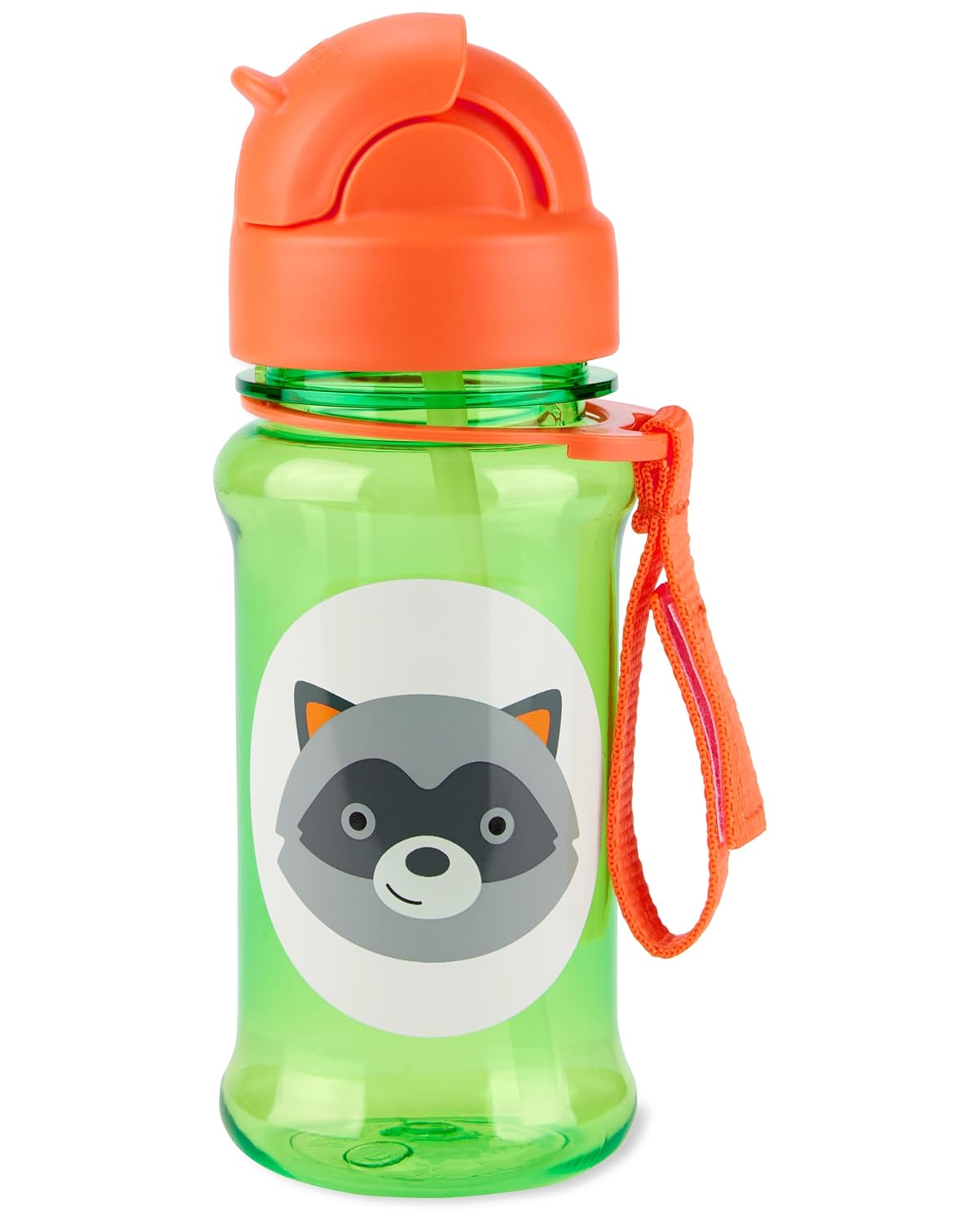 Skip Hop Zoo Straw Bottle for Kids, BPA-Free & PVC-Free Flip-Top Straw Sipper