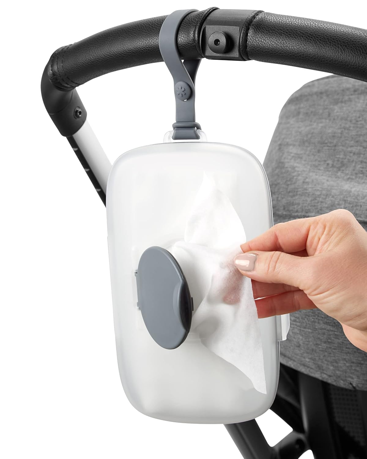 Skip Hop Baby Snug Seal Wipes Case - Grey
