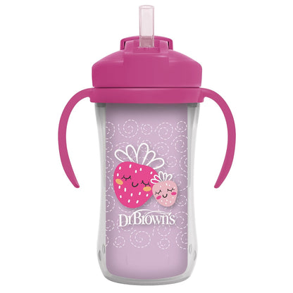 Dr. Brown's 10oz/300ml Insulated Straw Cup for Kids, 12M+