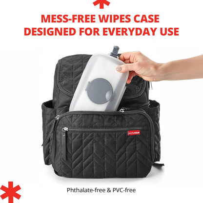 Skip Hop Baby Snug Seal Wipes Case - Grey