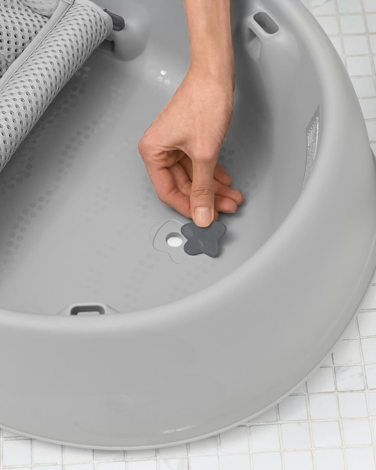 Skip Hop Moby Smart Sling 3-Stage Baby Bath Tub with Drain Plug