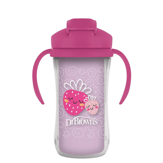 Dr. Brown's 10oz/300ml Insulated Straw Cup for Kids, 12M+