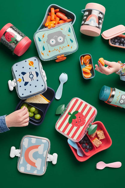 Skip Hop Spark Style Lunch Kit, 4-Piece Lunch Container Set, 700ml, BPA-Free