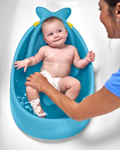 Skip Hop Moby Smart Sling 3-Stage Baby Bath Tub with Drain Plug