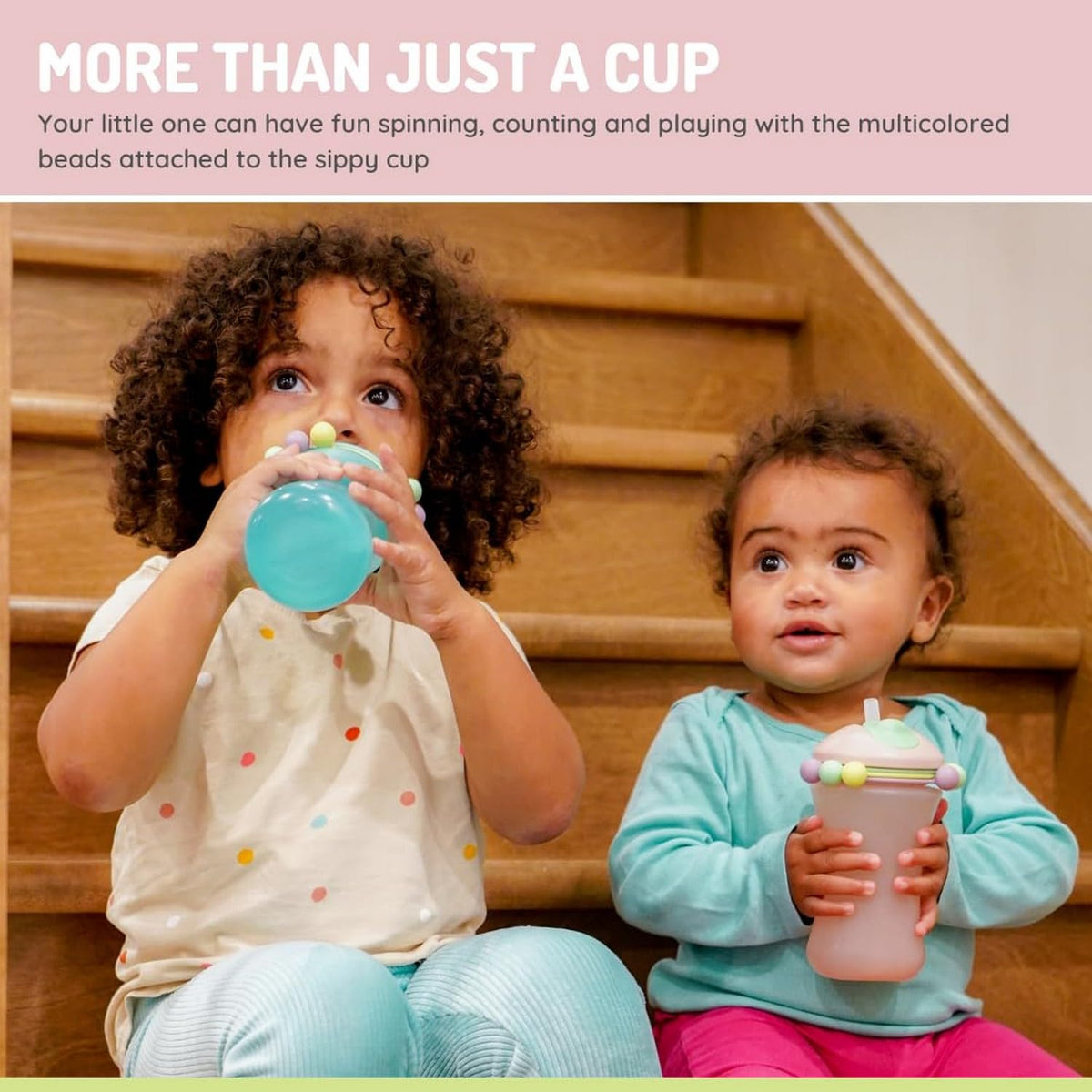 melii Abacus Straw Sippy Cup 340ml for Baby & Toddler, Leak Proof, Flip Top Straw