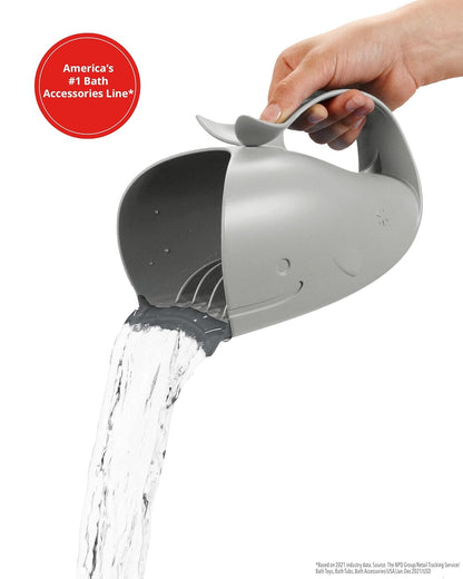 Skip Hop MOBY Waterfall Bath Rinser, Tear-Free Bath Rinse Cup for Babies