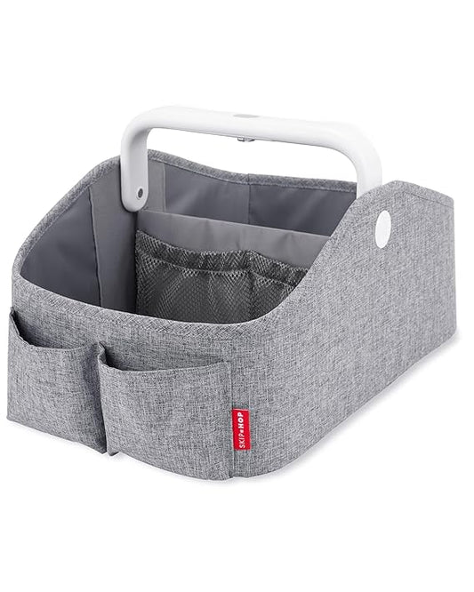 Skip Hop Light Up Diaper Caddy with Touch-Sensitive Light Handle, Grey, 13L