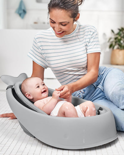 Skip Hop Moby Smart Sling 3-Stage Baby Bath Tub with Drain Plug