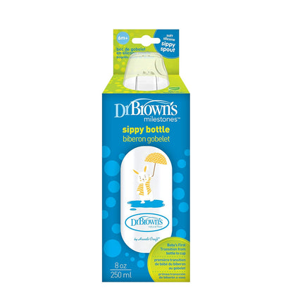 Dr. Brown's Narrow Options+ Sippy Spout Baby Bottle 8oz/250ml - Bunny