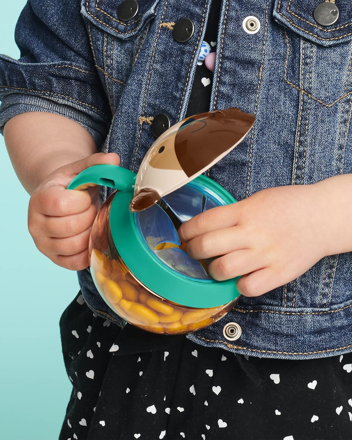 Skip Hop Zoo Snack Cup, BPA-Free, No-Spill Snack Container